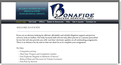 Desktop Screenshot of bonafideprocess.com