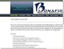 Tablet Screenshot of bonafideprocess.com